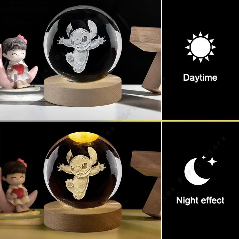 ShineAmour™ - Disney Lilo & Stitch Unique Crystal Ball Lamp