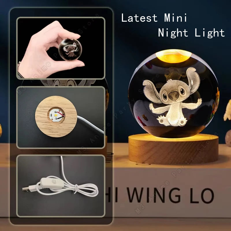 ShineAmour™ - Disney Lilo & Stitch Unique Crystal Ball Lamp
